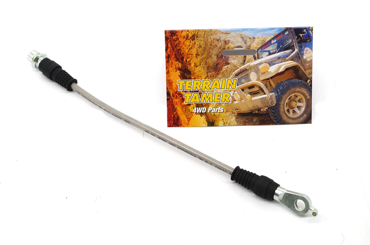 BRAIDED BRAKE HOSE REAR L/H OR R/H BRAIDED BRAKE HOSE REAR L/H OR R/H