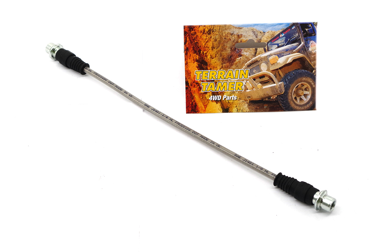 BRAIDED BRAKE HOSE REAR CENTRE NO.1 PLUS 60MM BRAIDED BRAKE HOSE REAR CENTRE NO.1 PLUS 60MM