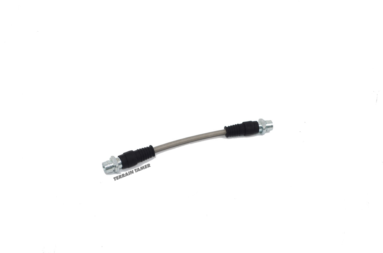 BRAIDED BRAKE HOSE FRONT CENTRE L/H PLUS 50MM BRAIDED BRAKE HOSE FRONT CENTRE L/H PLUS 50MM