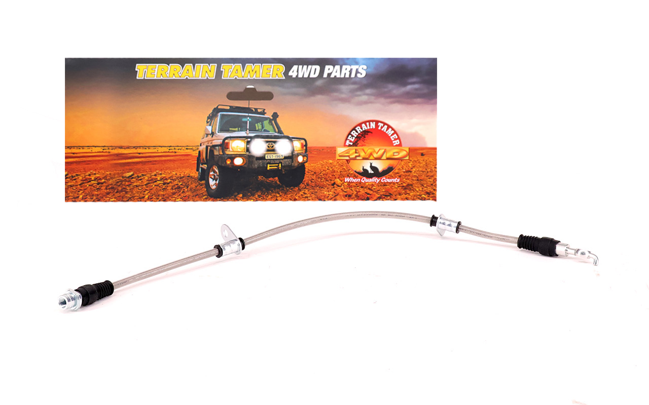 BRAIDED BRAKE HOSE FRONT L/H BRAIDED BRAKE HOSE FRONT L/H