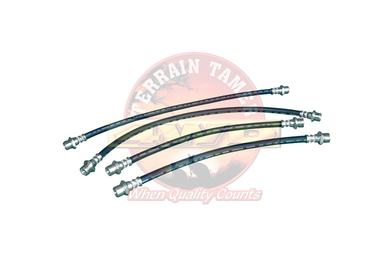 HOSE KIT BRAKE FRONT AND REAR 50MM LONGER SUITS WITH VSC HOSE KIT BRAKE FRONT AND REAR 50MM LONGER SUITS WITH VSC
