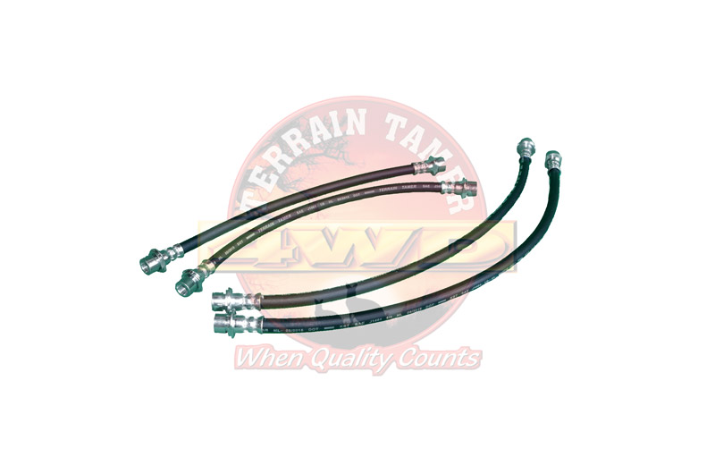 HOSE KIT BRAKE FRONT AND REAR 50MM LONGER THAN ORIGINAL HOSE KIT BRAKE FRONT AND REAR 50MM LONGER THAN ORIGINAL