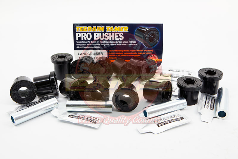 KIT SHACKLE BUSH PRO BUSH SYNTHETIC SUITS GENUINE PIN KIT SHACKLE BUSH PRO BUSH SYNTHETIC SUITS GENUINE PIN