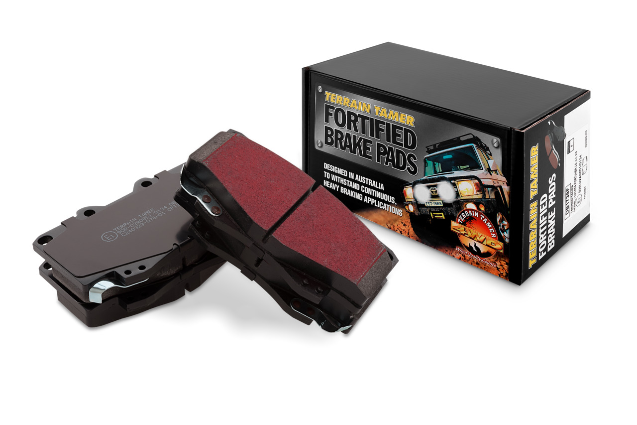 TT FORTIFIED BRAKE PADS FRONT WITHOUT VSC 297MM DIA DISC TT FORTIFIED BRAKE PADS FRONT WITHOUT VSC 297MM DIA DISC