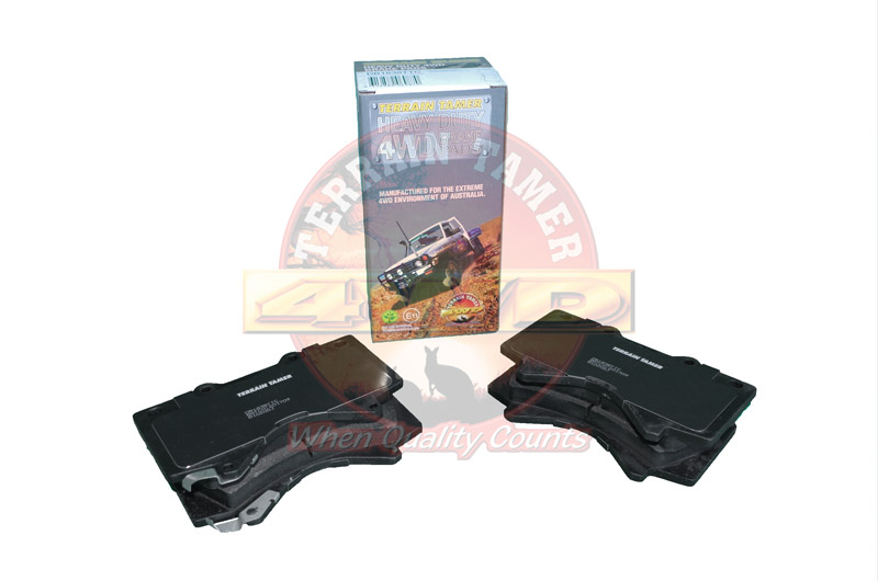 DISC PAD SET FRONT HEAVY DUTY TERRAIN TAMER DISC PAD SET FRONT HEAVY DUTY TERRAIN TAMER