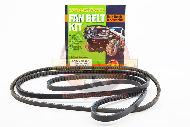 FAN BELT KIT FAN POWER STRG & A/C WILL NOT SUIT FJ80 3FE ENG FAN BELT KIT FAN POWER STRG & A/C WILL NOT SUIT FJ80 3FE ENG