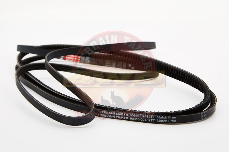FAN BELT KIT SUIT HDJ100 WITH VISCOUS PWR HTR AC BELT =1720 FAN BELT KIT SUIT HDJ100 WITH VISCOUS PWR HTR AC BELT =1720