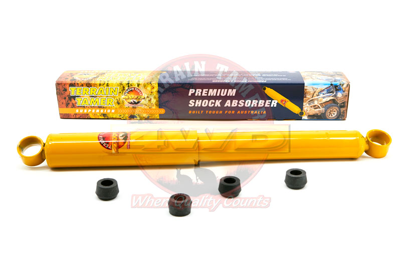 SHOCK ABSORBER REAR 50MM RAISED SLIMLINE 19MM BUSH ID SHOCK ABSORBER REAR 50MM RAISED SLIMLINE 19MM BUSH ID