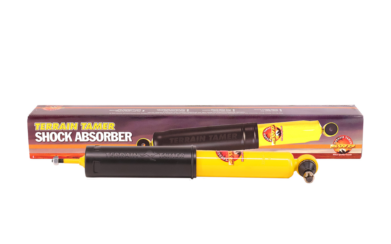 STEERING DAMPER HEAVY DUTY TERRAIN TAMER 35MM BORE 16MM ROD STEERING DAMPER HEAVY DUTY TERRAIN TAMER 35MM BORE 16MM ROD