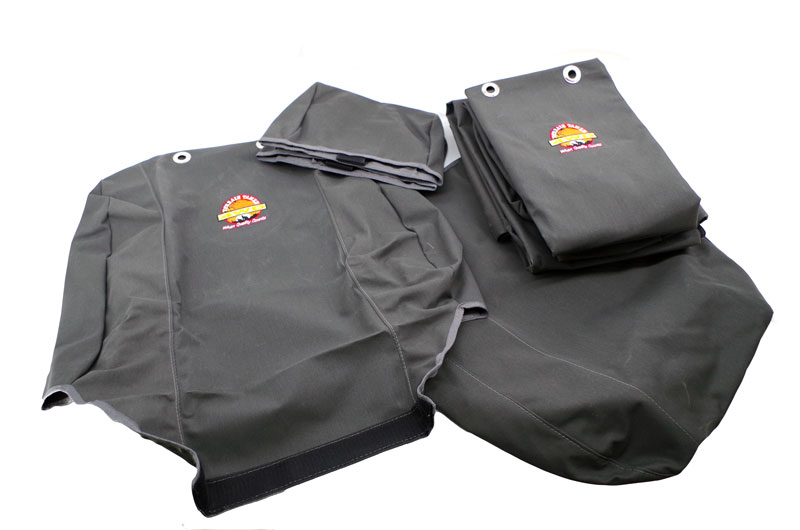 TT SEAT COVER SET CANVAS GREY 2 X FRT BUCKETS 1 X REAR BENCH TT SEAT COVER SET CANVAS GREY 2 X FRT BUCKETS 1 X REAR BENCH