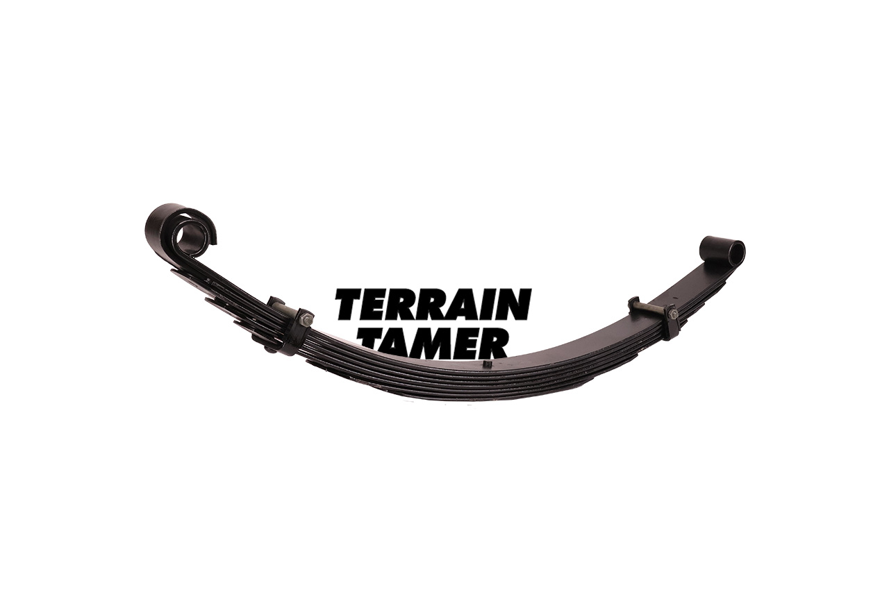 LEAF SPRING FRONT RAISED 50MM TO 85KG WITH BULL BAR LEAF SPRING FRONT RAISED 50MM TO 85KG WITH BULL BAR