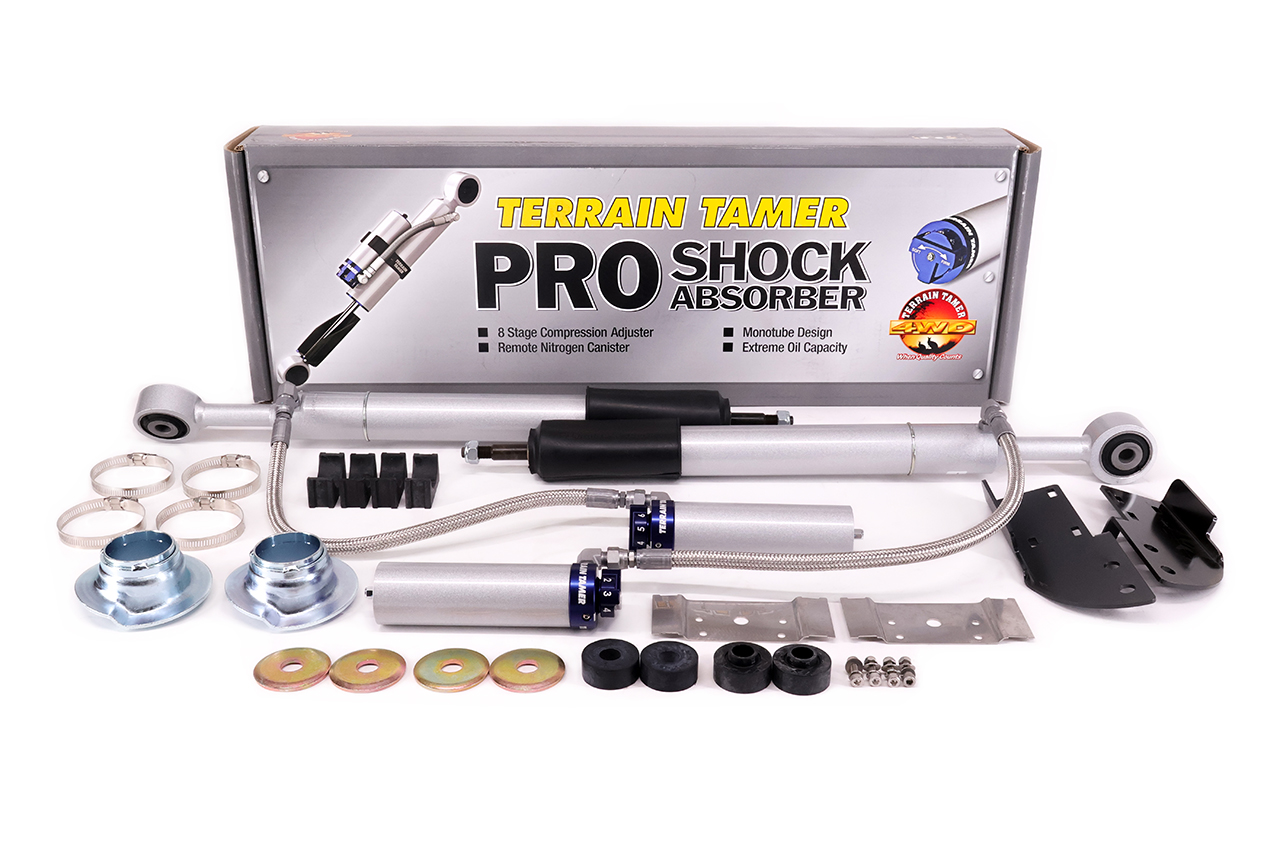 SHOCK ABSORBER FRT PAIR REMOTE RES 8 STAGE ADJUST 40MM LIFT