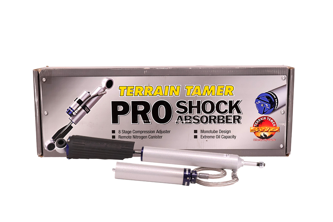 SHOCK ABSORBER REAR PAIR REMOTE RES 8 STAGE ADJUST 50MM LIFT SHOCK ABSORBER REAR PAIR REMOTE RES 8 STAGE ADJUST 50MM LIFT