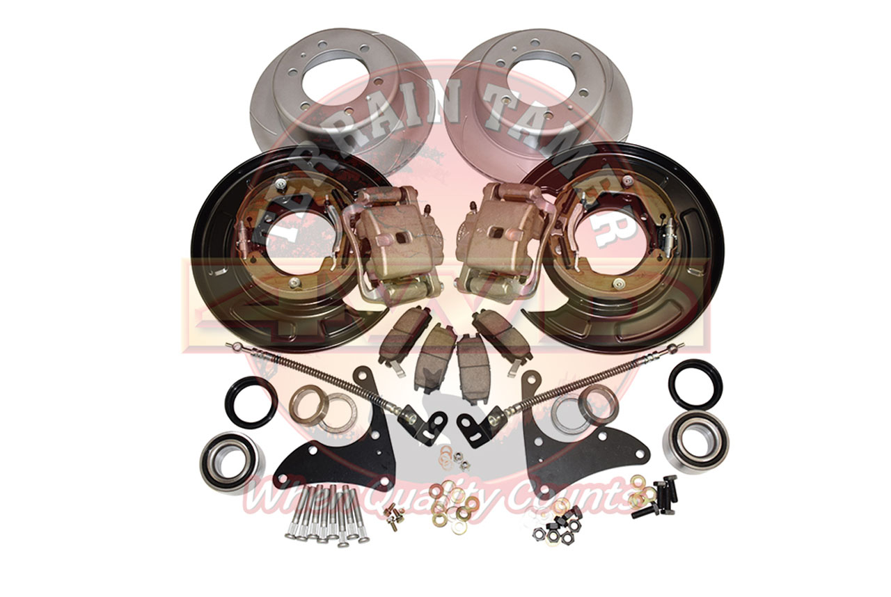 REAR DRUM TO DISC BRAKE CONVERSION KIT TT KUN26 8/08- REAR DRUM TO DISC BRAKE CONVERSION KIT TT KUN26 8/08-