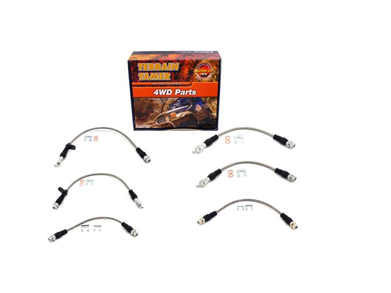 BRAIDED BRAKE HOSE KIT SUIT RAISED SUSPENSION BRAIDED BRAKE HOSE KIT SUIT RAISED SUSPENSION