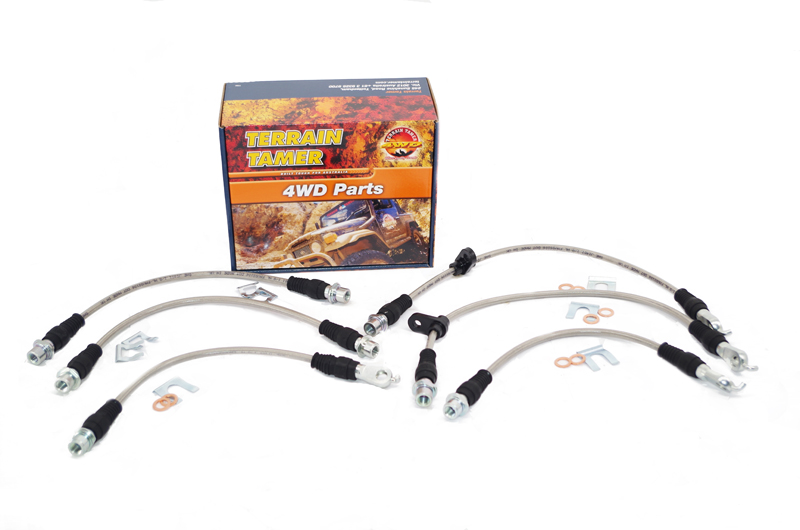 BRAIDED BRAKE HOSE KIT SUIT RAISED SUSPENSION BRAIDED BRAKE HOSE KIT SUIT RAISED SUSPENSION