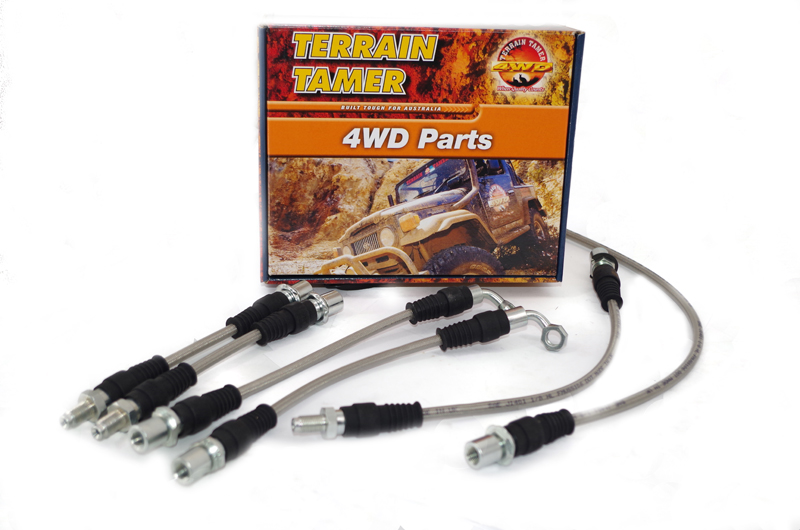 BRAIDED BRAKE HOSE KIT SUITS REAR DISC BRAKE BRAIDED BRAKE HOSE KIT SUITS REAR DISC BRAKE