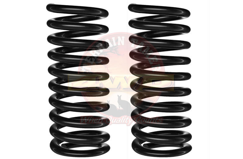 COILS FRONT RAISED 40MM TO 50KG SUITS BULL BAR F/H = 350MM COILS FRONT RAISED 40MM TO 50KG SUITS BULL BAR F/H = 350MM