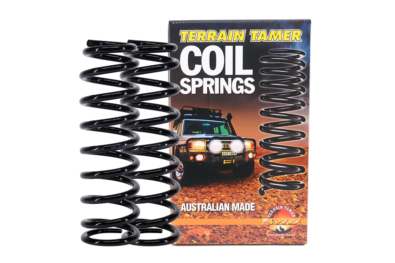 COILS FRT RAISED 20MM DIESEL 50MM PETROL SEE NOTES FOR SPECS COILS FRT RAISED 20MM DIESEL 50MM PETROL SEE NOTES FOR SPECS