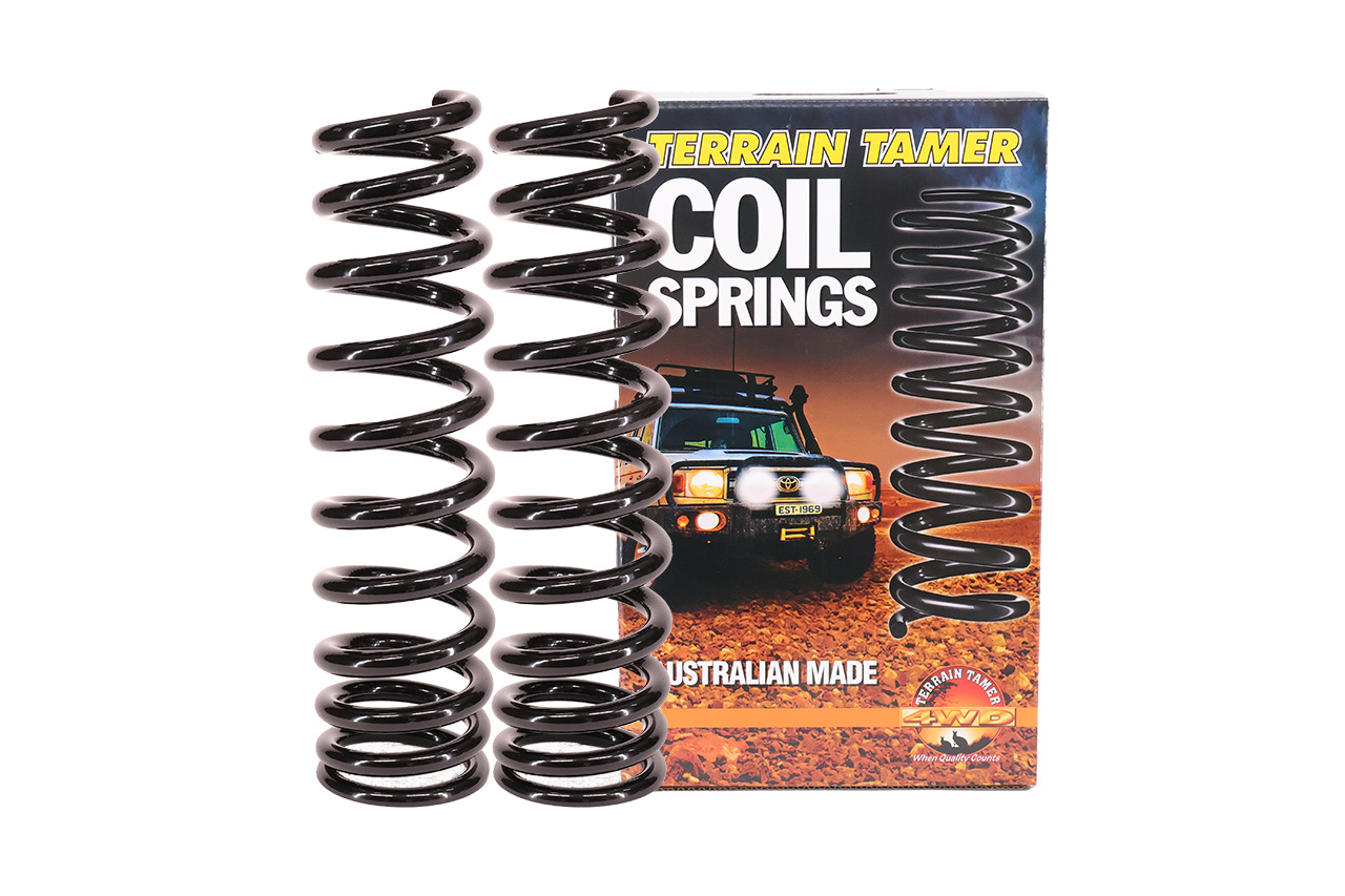 COILS FRONT RAISED 40MM 100KG + WITH B/BAR TAPERED WIRE V8 COILS FRONT RAISED 40MM 100KG + WITH B/BAR TAPERED WIRE V8