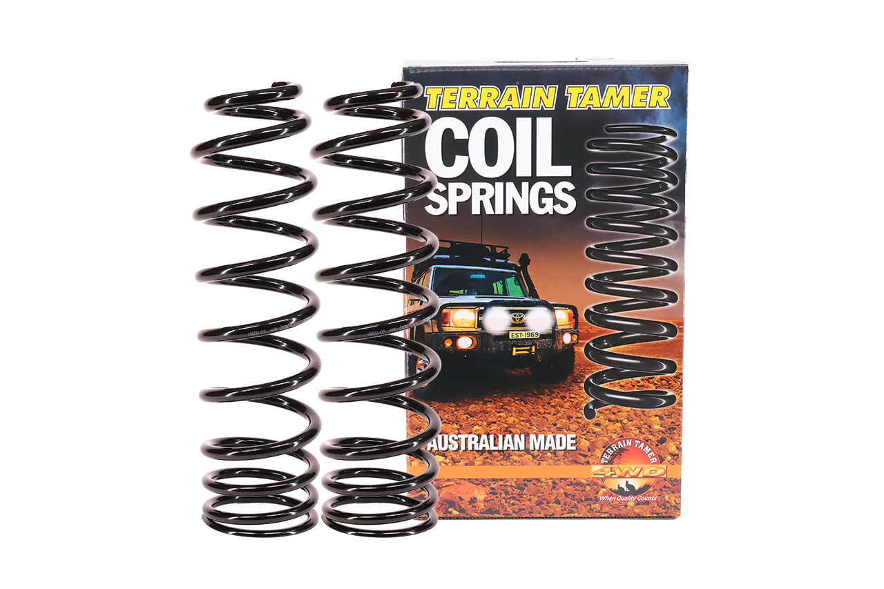 COILS FRONT RAISED 50MM TO 100KG WITH BULL BAR TAPERED WIRE COILS FRONT RAISED 50MM TO 100KG WITH BULL BAR TAPERED WIRE