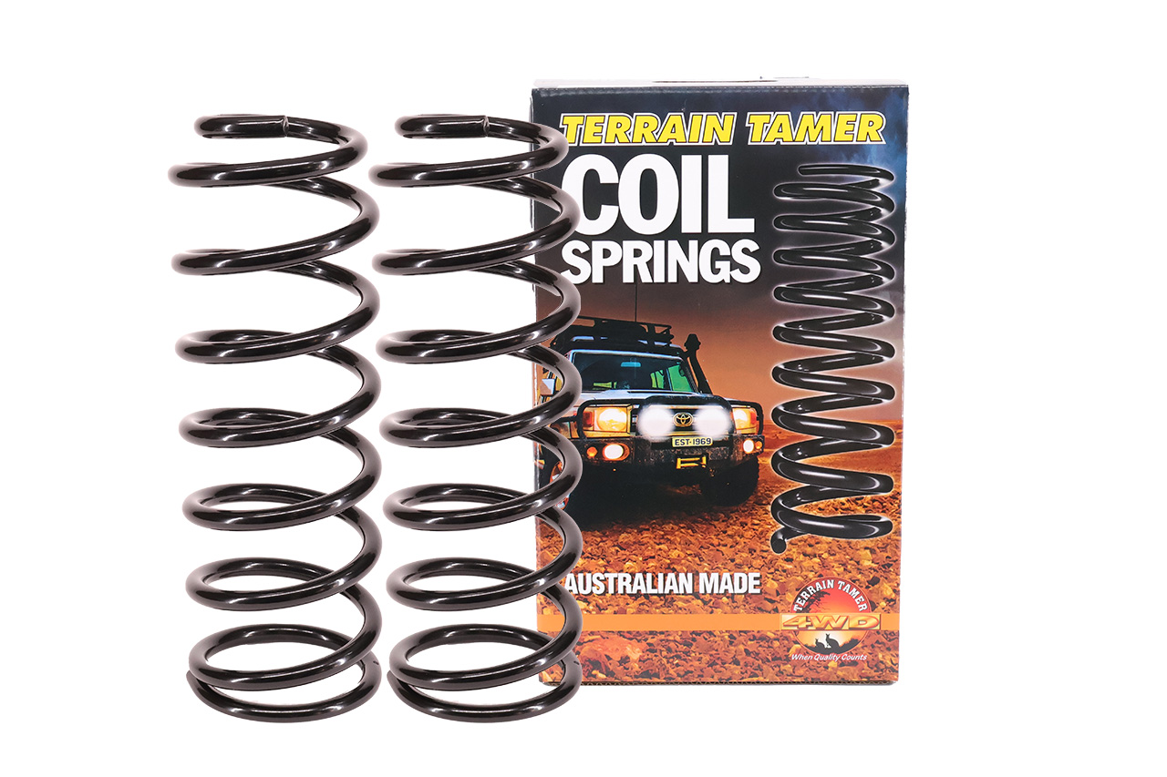 COILS REAR RAISED 40MM TO 100KG HEAVY DUTY COILS REAR RAISED 40MM TO 100KG HEAVY DUTY
