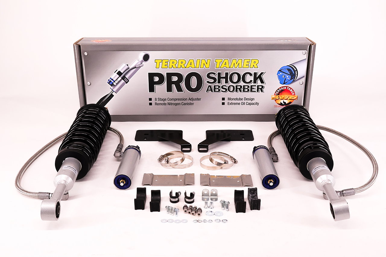 COIL OVER SHOCK ASSY PAIR RAISED 40MM TO 50KG WITH PRO SHOCK COIL OVER SHOCK ASSY PAIR RAISED 40MM TO 50KG WITH PRO SHOCK