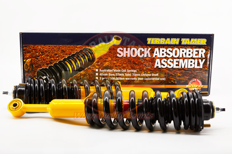 COIL OVER SHOCK ASSY PAIR RAISED 40MM 100KG PLUS COIL OVER SHOCK ASSY PAIR RAISED 40MM 100KG PLUS