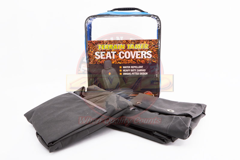 SEAT COVER SET FRONT DRIVER + PASS BUCKETS GREY SEAT COVER SET FRONT DRIVER + PASS BUCKETS GREY