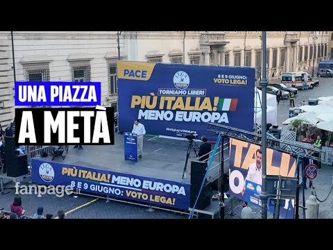 Salvini e Vannacci chiudono la campagna in una piazza a metà. Ma non riempiono nemmeno quella Salvini e Vannacci chiudono la campagna in una piazza a metà. Ma non riempiono nemmeno quella