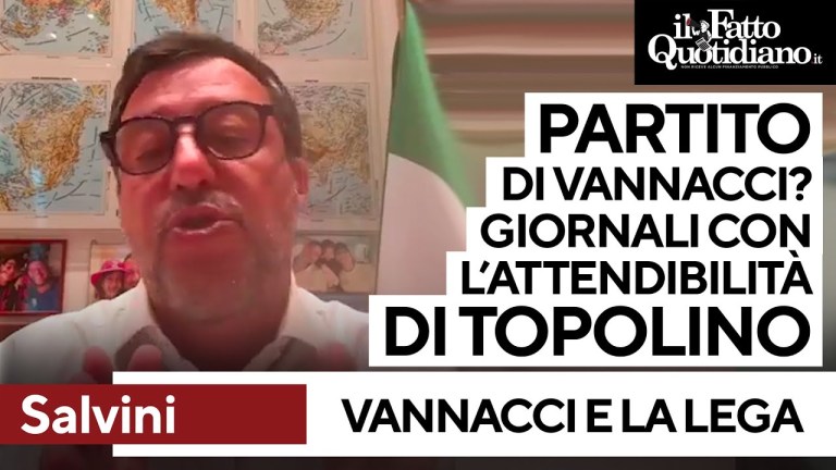Lega, Salvini: “Non ci sono i partiti di Vannacci” e attacca i giornali: “Attendibilità di Topolino” Lega, Salvini: “Non ci sono i partiti di Vannacci” e attacca i giornali: “Attendibilità di Topolino”