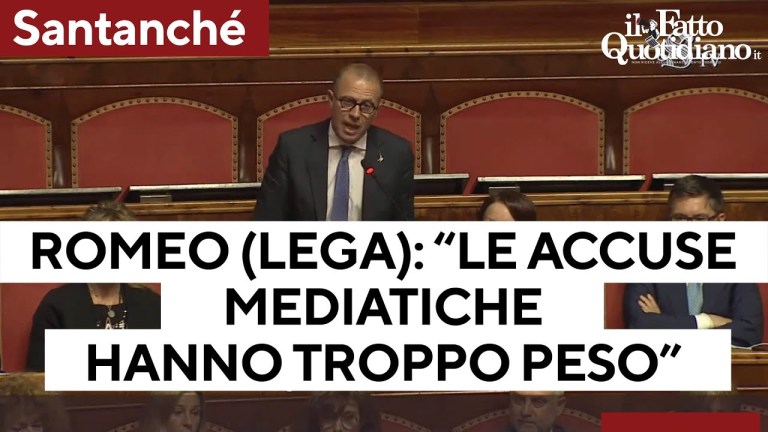 Santanché, Romeo: “Oggi accuse mediatiche hanno troppo peso e noi ne sappiamo qualcosa” Santanché, Romeo: “Oggi accuse mediatiche hanno troppo peso e noi ne sappiamo qualcosa”