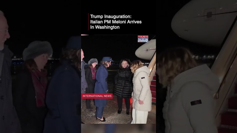 Donald Trump Inauguration: Italian PM Giorgia Meloni Arrives In Washington | Watch #shorts Donald Trump Inauguration: Italian PM Giorgia Meloni Arrives In Washington | Watch #shorts