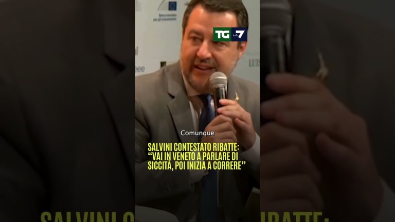 #Salvini contestato ribatte: “Vai in Veneto a parlare di siccità, poi inizia a correre” #Salvini contestato ribatte: “Vai in Veneto a parlare di siccità, poi inizia a correre”