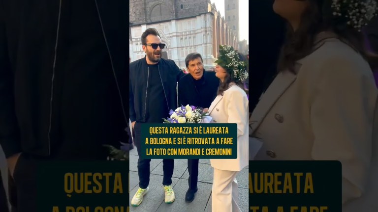 Si Laurea e trova Gianni Morandi e Cesare Cremonini: che regalo Si Laurea e trova Gianni Morandi e Cesare Cremonini: che regalo