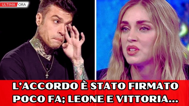 Fedez e Chiara Ferragni; La notizia poco fa, firmato l’accordo, per Leone e Vittoria affidamento… Fedez e Chiara Ferragni; La notizia poco fa, firmato l’accordo, per Leone e Vittoria affidamento…