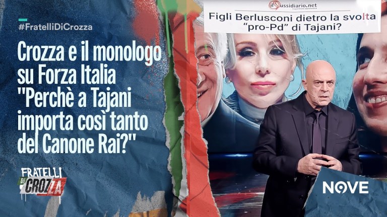 Crozza e il monologo su Forza Italia “Perchè a Tajani importa così tanto del Canone Rai?” Crozza e il monologo su Forza Italia “Perchè a Tajani importa così tanto del Canone Rai?”