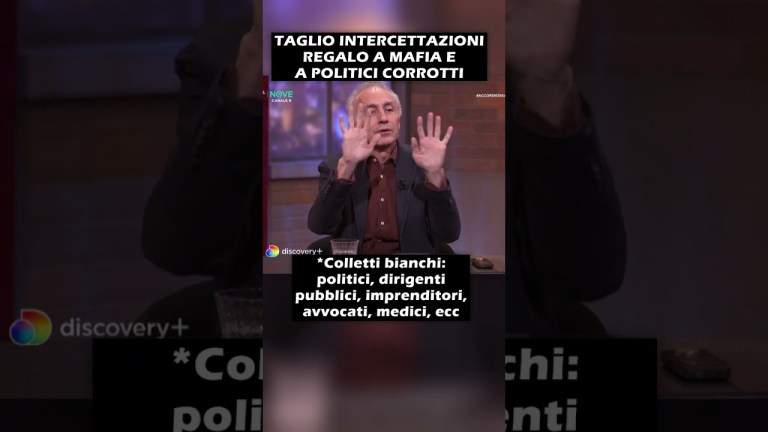 Taglio intercettazioni – Governo Meloni protegge mafiosi, corrotti, potenti – Marco Travaglio Taglio intercettazioni – Governo Meloni protegge mafiosi, corrotti, potenti – Marco Travaglio