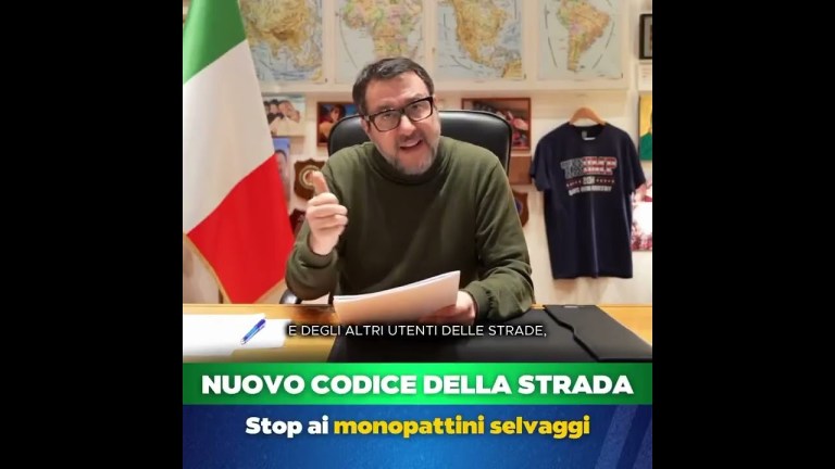 MINISTRO SALVINI FA CHIAREZZA SUL NUOVO CODICE DELLA STRADA MINISTRO SALVINI FA CHIAREZZA SUL NUOVO CODICE DELLA STRADA