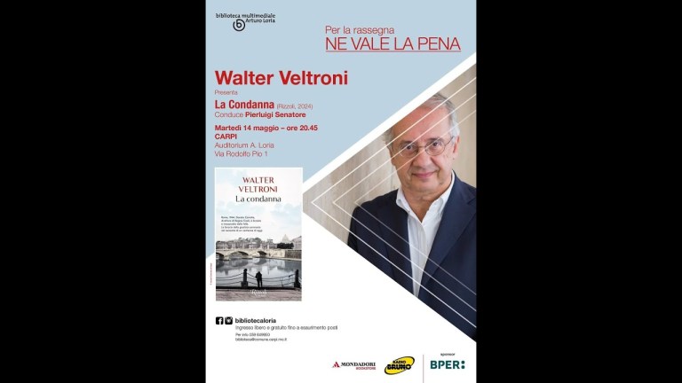 Walter Veltroni presenta il suo libro “La condanna” – Carpi – Auditorium “A. Loria” – 14.05.2024 Walter Veltroni presenta il suo libro “La condanna” – Carpi – Auditorium “A. Loria” – 14.05.2024