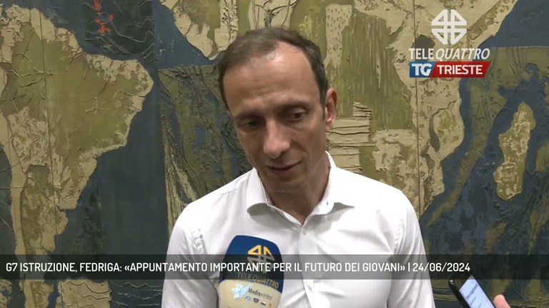 G7 ISTRUZIONE, FEDRIGA: «APPUNTAMENTO IMPORTANTE PER IL FUTURO DEI GIOVANI» | 24/06/2024 G7 ISTRUZIONE, FEDRIGA: «APPUNTAMENTO IMPORTANTE PER IL FUTURO DEI GIOVANI» | 24/06/2024