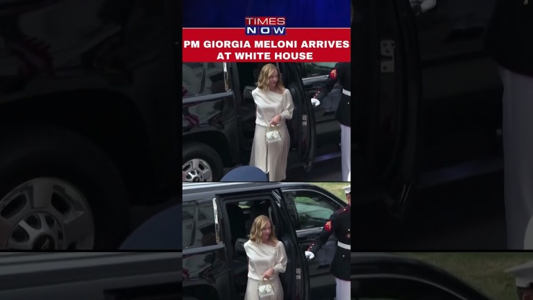 Italian PM Giorgia Meloni arrives at White House for NATO Summit #shorts Italian PM Giorgia Meloni arrives at White House for NATO Summit #shorts