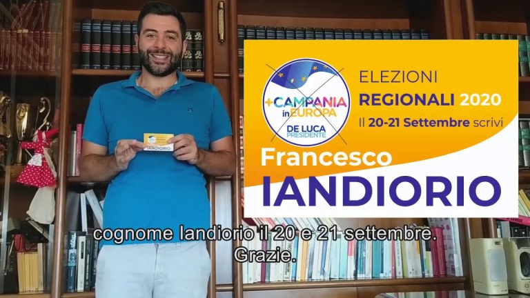 Francesco Iandiorio – Presentazione Candidatura Elezioni Regionali Campania 2020 Francesco Iandiorio – Presentazione Candidatura Elezioni Regionali Campania 2020