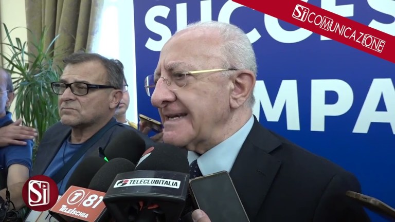 REGIONE CAMPANIA, DE LUCA TASK FORCE PER I GRANDI PROGETTI REGIONE CAMPANIA, DE LUCA TASK FORCE PER I GRANDI PROGETTI