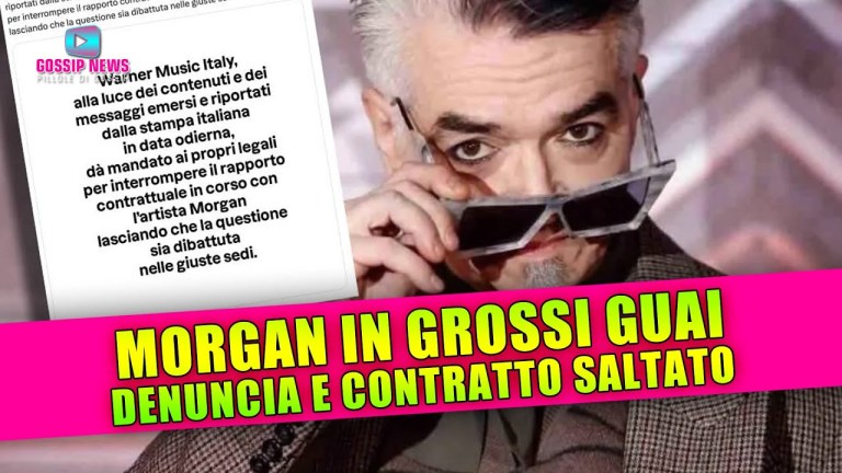 Morgan in Grossi Guai: Scatta la Denuncia e Salta il Contratto! Morgan in Grossi Guai: Scatta la Denuncia e Salta il Contratto!