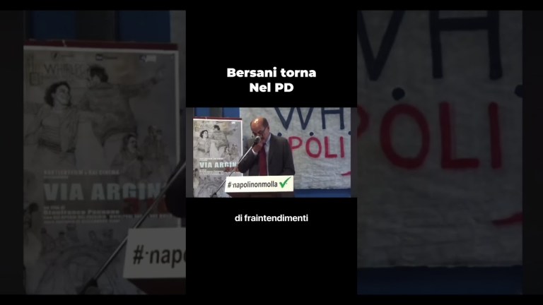Pierluigi Bersani torna nel PD Pierluigi Bersani torna nel PD