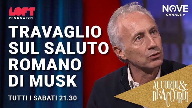 Travaglio sul saluto romano di Musk Travaglio sul saluto romano di Musk