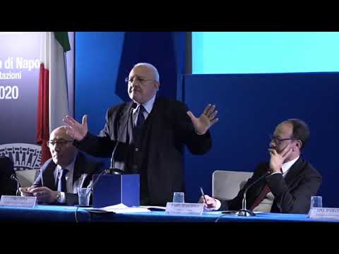 De Luca: “La Regione Campania è vicina al mondo del commercio” (16.01.20) De Luca: “La Regione Campania è vicina al mondo del commercio” (16.01.20)