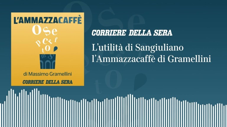 L’utilità di Sangiuliano: «l’Ammazzacaffè» di Massimo Gramellini L’utilità di Sangiuliano: «l’Ammazzacaffè» di Massimo Gramellini