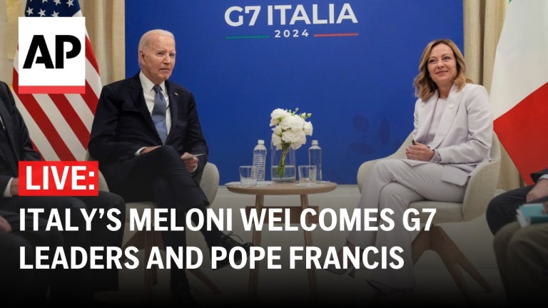 LIVE: Italian PM Giorgia Meloni welcomes G7 leaders, Pope Francis, and international heads LIVE: Italian PM Giorgia Meloni welcomes G7 leaders, Pope Francis, and international heads